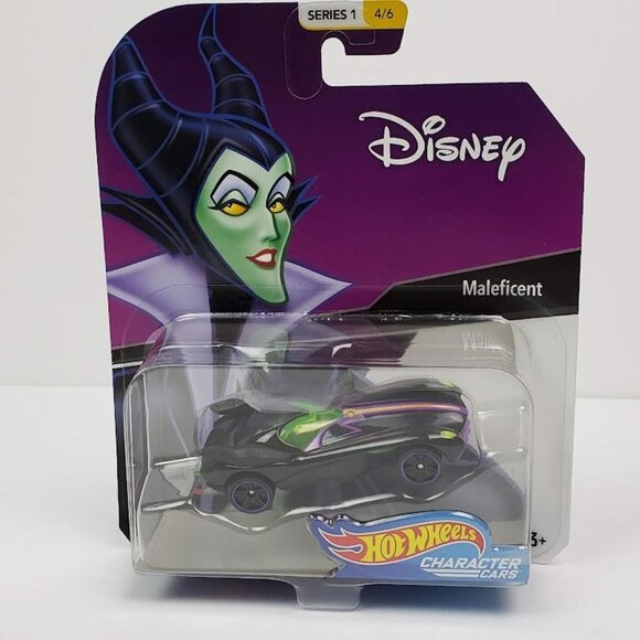 Hot Wheels Disney Maleficent Car Black Purple Green Series 1 4 of 6 - Picture 1 of 2